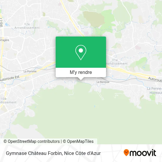 Gymnase Château Forbin plan