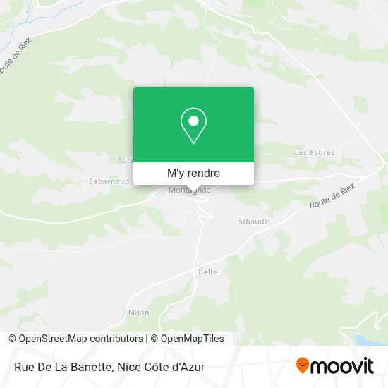Rue De La Banette plan