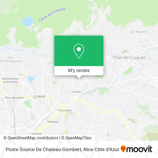 Poste Source De Chateau-Gombert plan