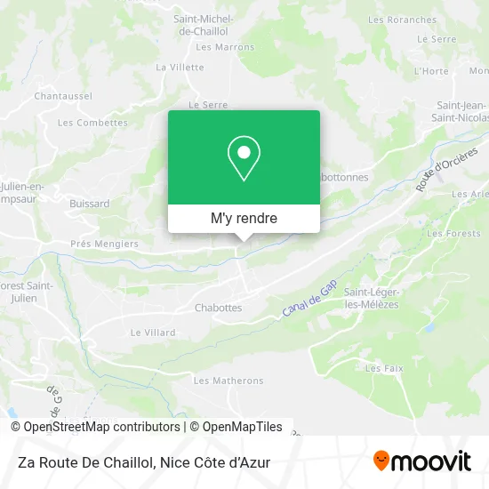 Za Route De Chaillol plan