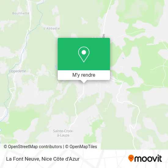 La Font Neuve plan
