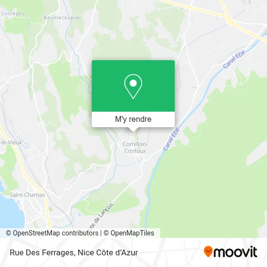 Rue Des Ferrages plan