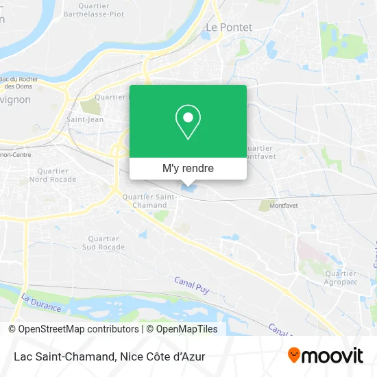 Lac Saint-Chamand plan