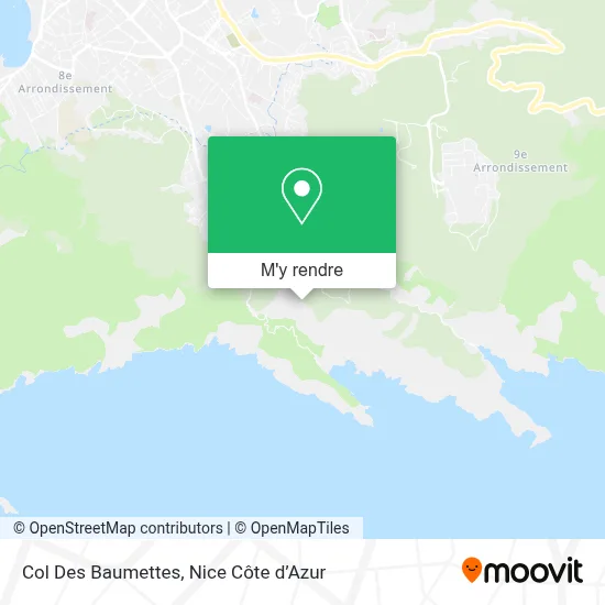 Col Des Baumettes plan