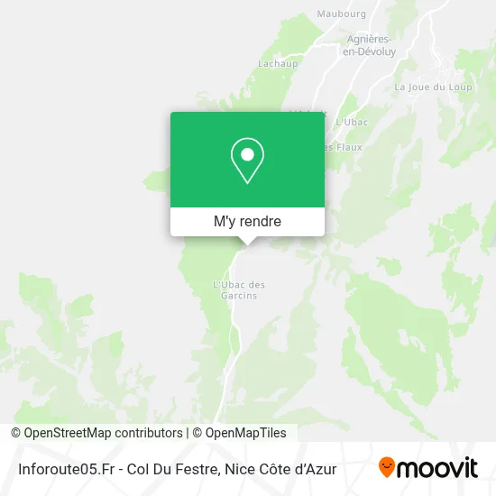 Inforoute05.Fr - Col Du Festre plan