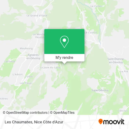 Les Chaumates plan