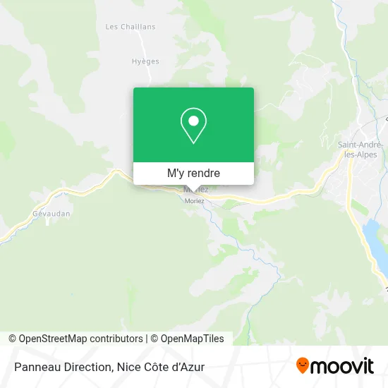 Panneau Direction plan