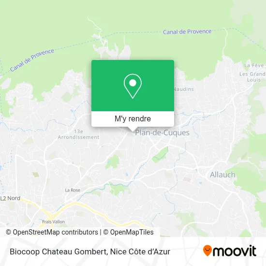 Biocoop Chateau Gombert plan