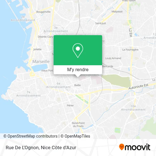 Rue De L'Ognon plan