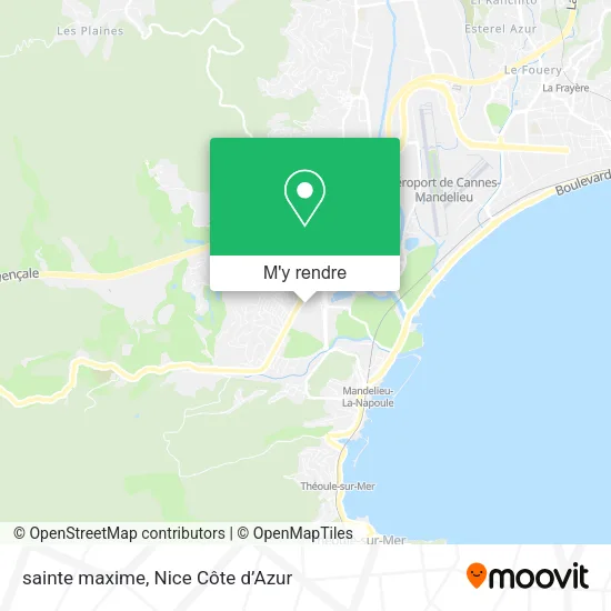 sainte maxime plan