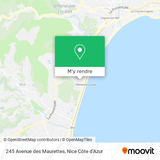 245 Avenue des Maurettes plan