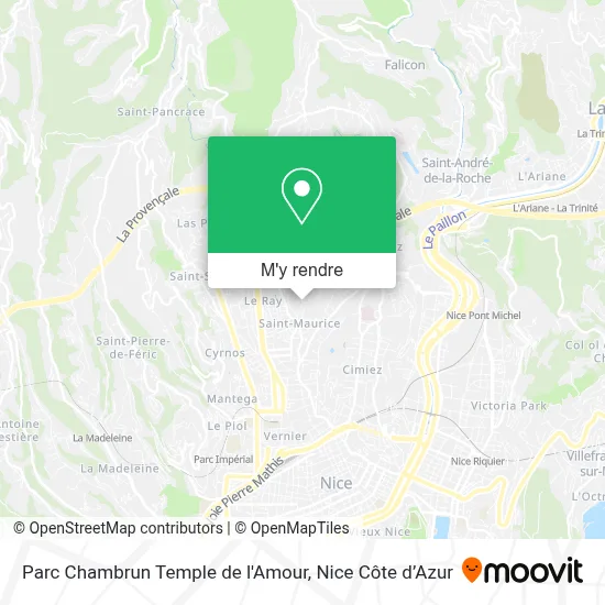 Parc Chambrun Temple de l'Amour plan