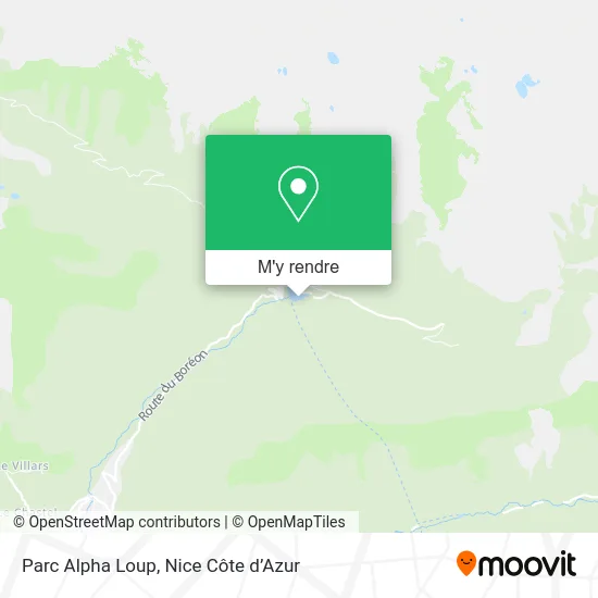 Parc Alpha Loup plan