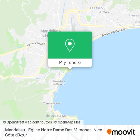 Mandelieu - Eglise Notre Dame Des Mimosas plan