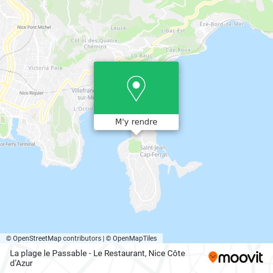 La plage le Passable - Le Restaurant plan