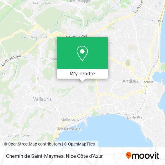Chemin de Saint-Maymes plan