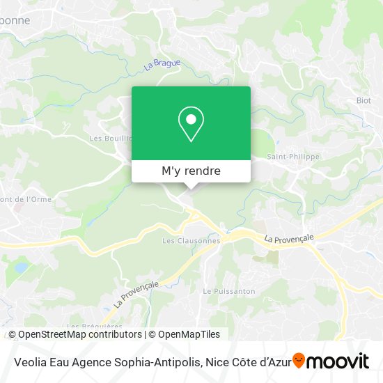 Veolia Eau Agence Sophia-Antipolis plan