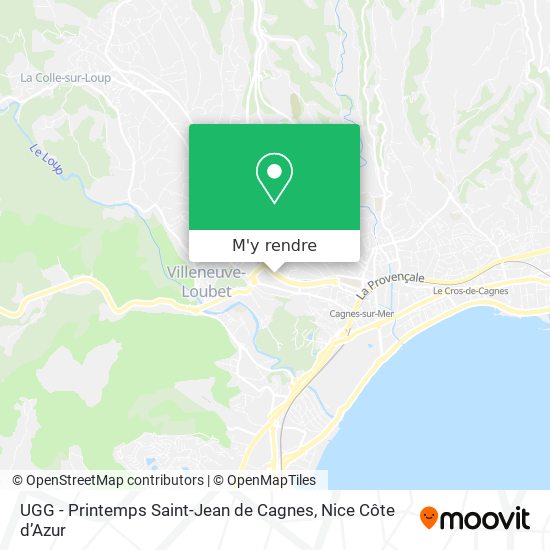 UGG - Printemps Saint-Jean de Cagnes plan