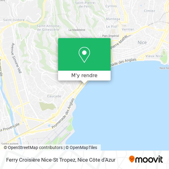 Ferry Croisière Nice-St Tropez plan