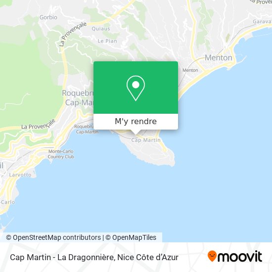 Cap Martin - La Dragonnière plan