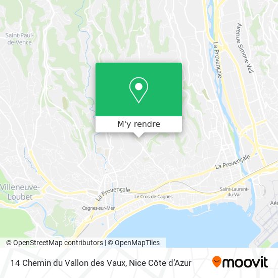 14 Chemin du Vallon des Vaux plan