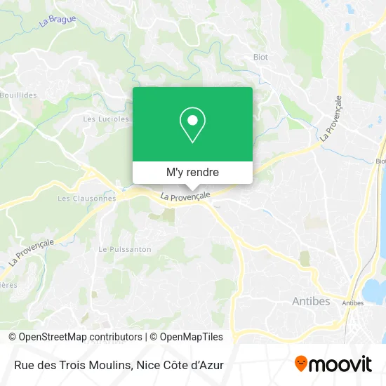 Rue des Trois Moulins plan