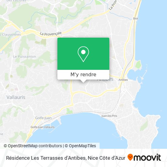 Résidence Les Terrasses d'Antibes plan