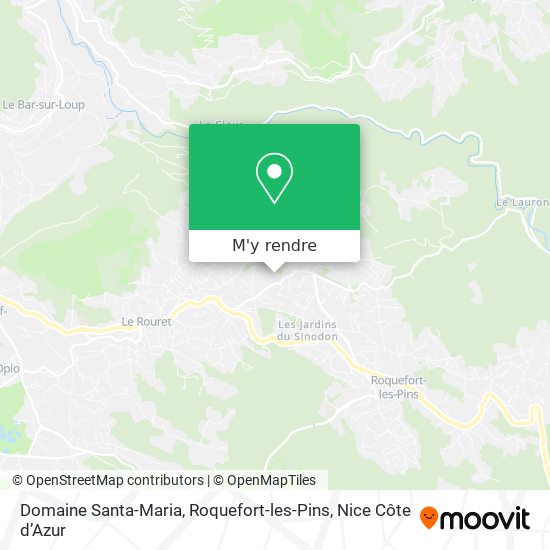 Domaine Santa-Maria, Roquefort-les-Pins plan