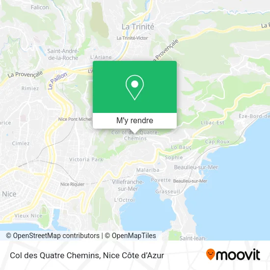 Col des Quatre Chemins plan