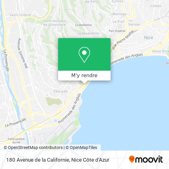180 Avenue de la Californie plan
