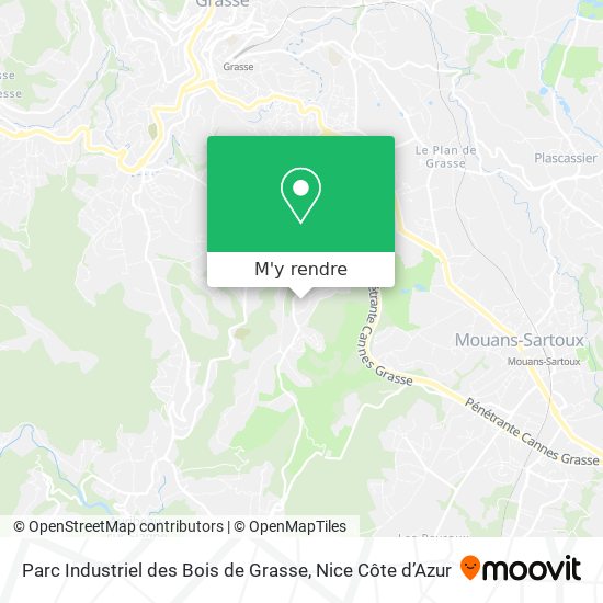 Parc Industriel des Bois de Grasse plan