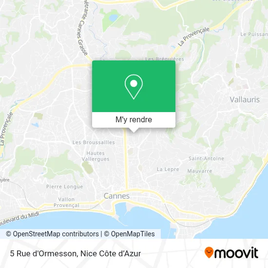 5 Rue d'Ormesson plan