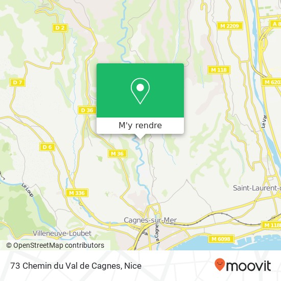 73 Chemin du Val de Cagnes plan