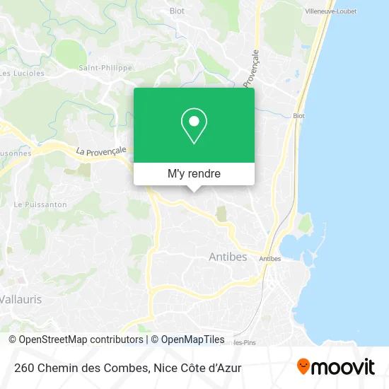 260 Chemin des Combes plan