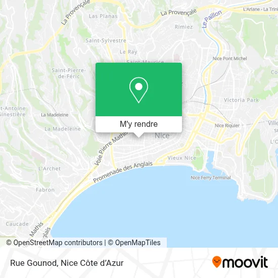 Rue Gounod plan