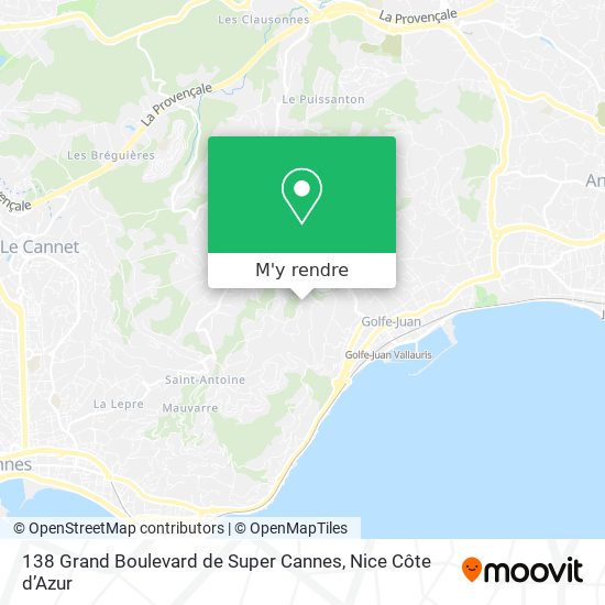 138 Grand Boulevard de Super Cannes plan