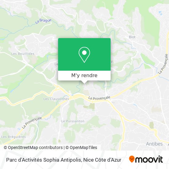 Parc d'Activités Sophia Antipolis plan