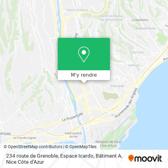 234 route de Grenoble, Espace Icardo, Bâtiment A plan