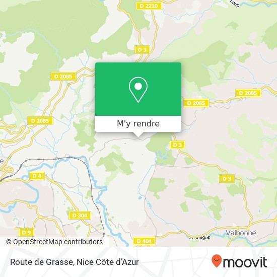 Route de Grasse plan