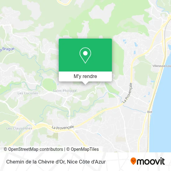 Chemin de la Chèvre d'Or plan