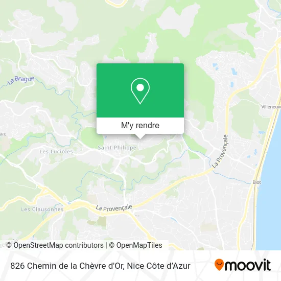 826 Chemin de la Chèvre d'Or plan