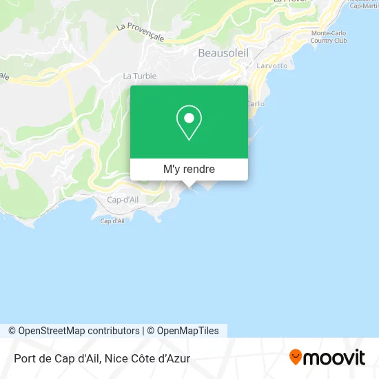 Port de Cap d'Ail plan