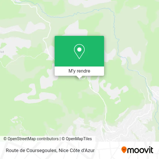 Route de Coursegoules plan
