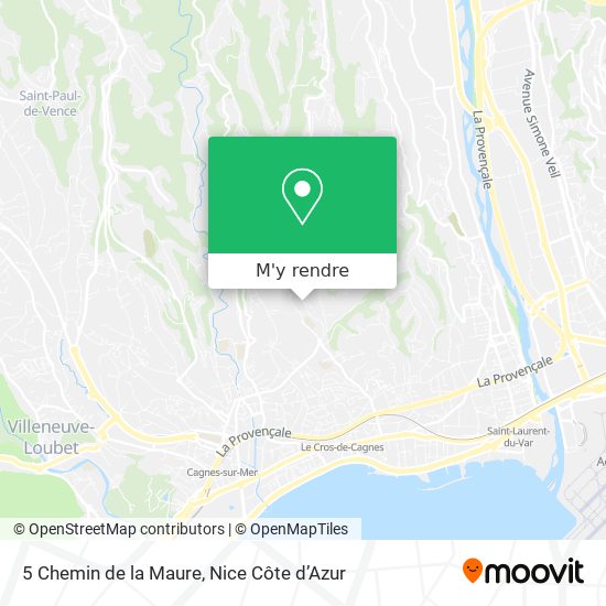 5 Chemin de la Maure plan