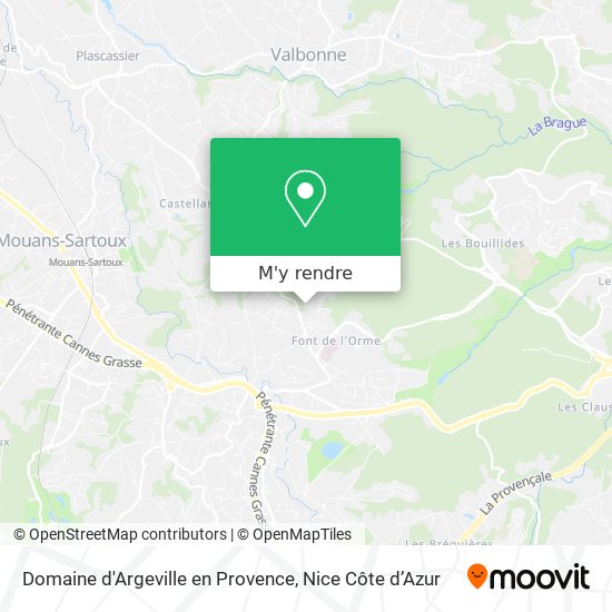 Domaine d'Argeville en Provence plan