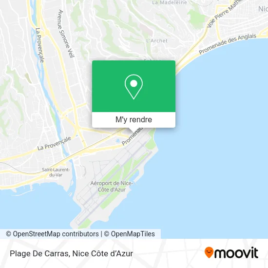 Plage De Carras plan