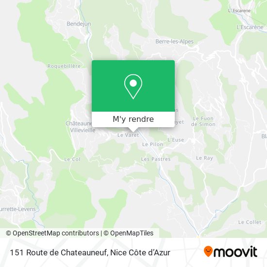 151 Route de Chateauneuf plan
