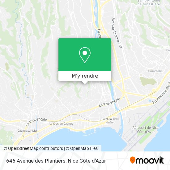 646 Avenue des Plantiers plan