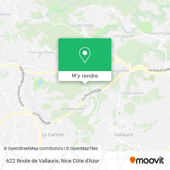 622 Route de Vallauris plan