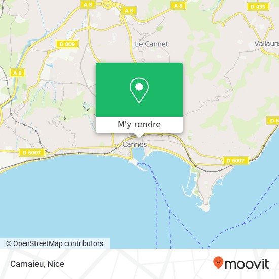 Camaieu, 11 Rue Meynadier 06400 Cannes plan